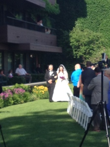 The Bride's Entrance!
